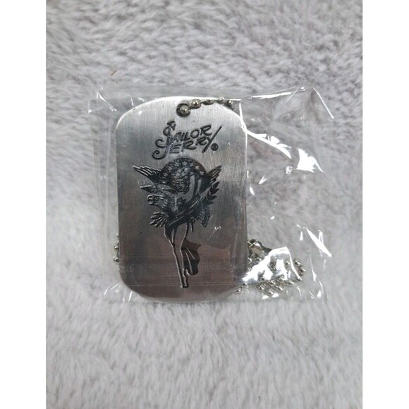 SAILOR JERRY Rum Dogtag Necklace Bottle Opener STAINLESS STEEL Ball Chain 2012 - Picture 9 of 9